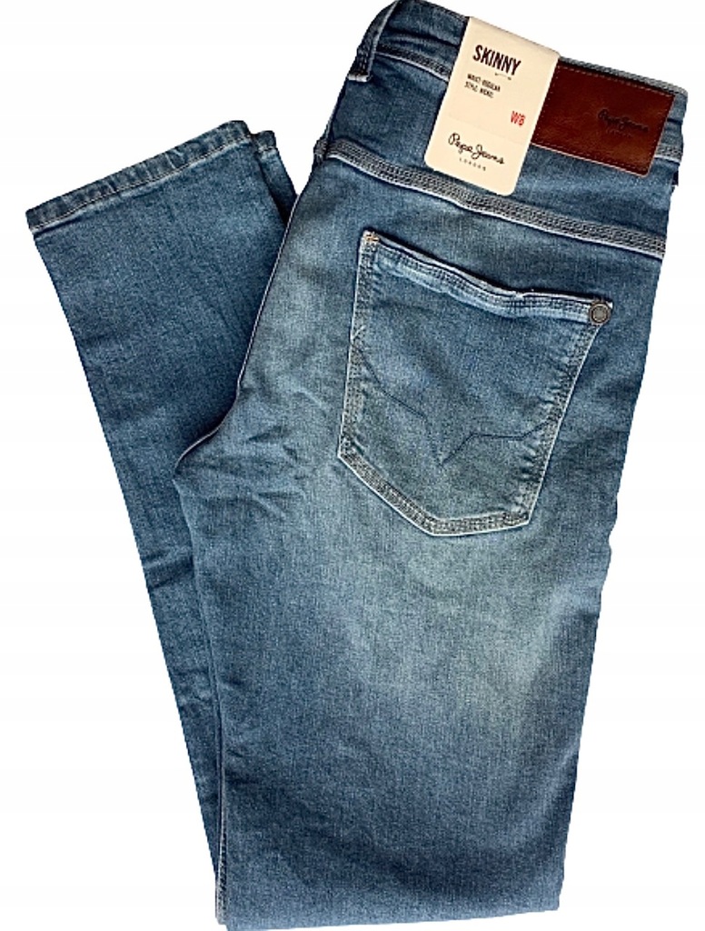 PEPE JEANS NICKEL SKINNY spodnie jeansy 33/32