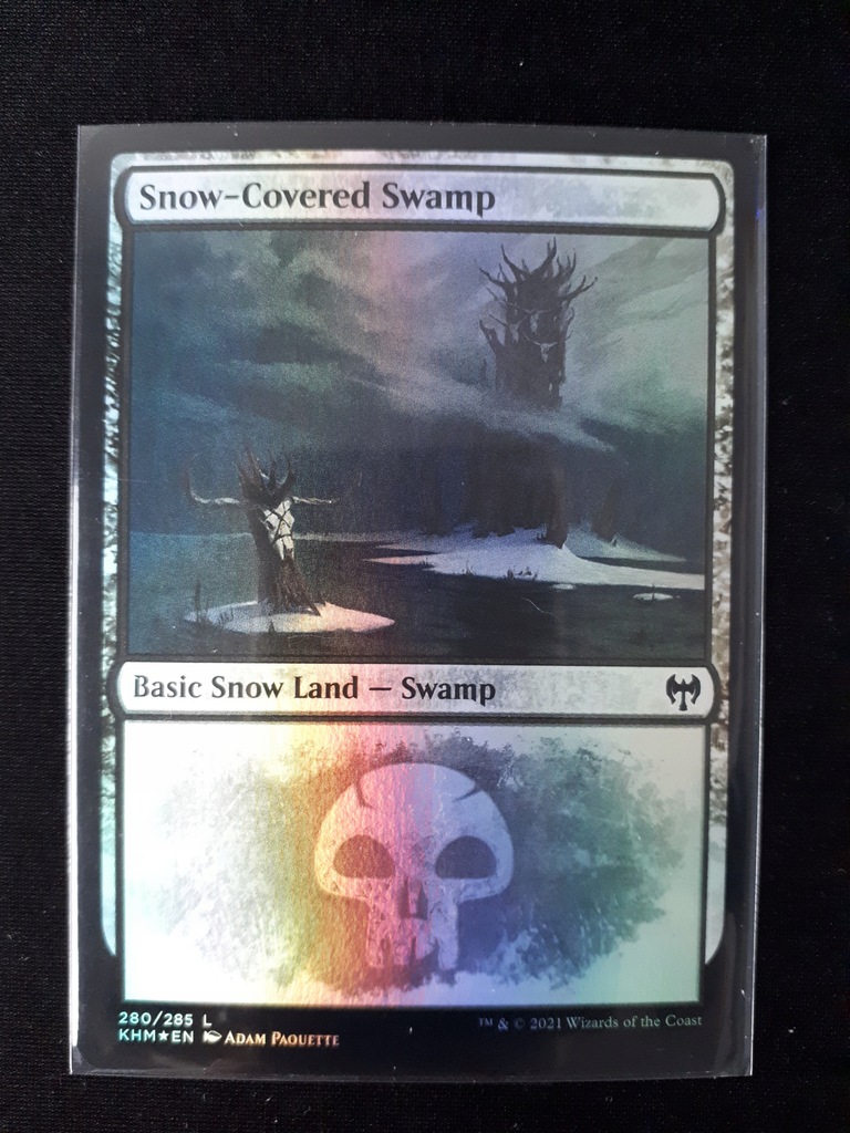 MTG Kaldheim Snow-Covered Swamp foil