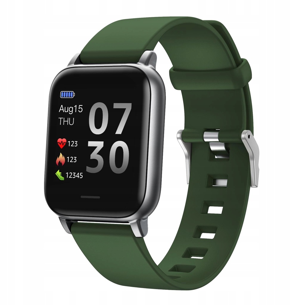 1.3in Wristband Message Reminder IP68 Offers Clear and Colorful Army Green