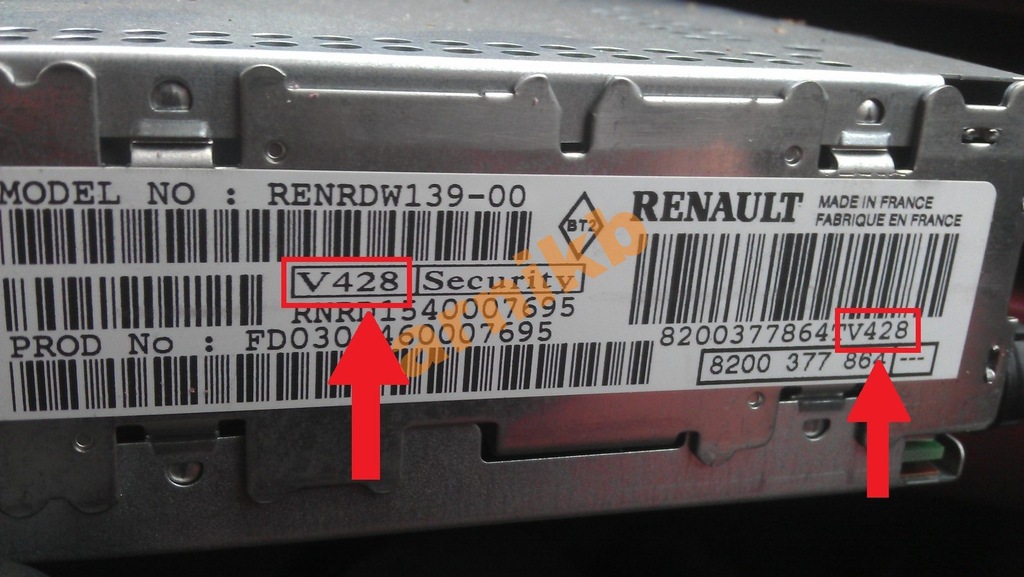 Rozkodowanie Radia Renault Megane Master Pomoc - 7389844575 - Oficjalne Archiwum Allegro