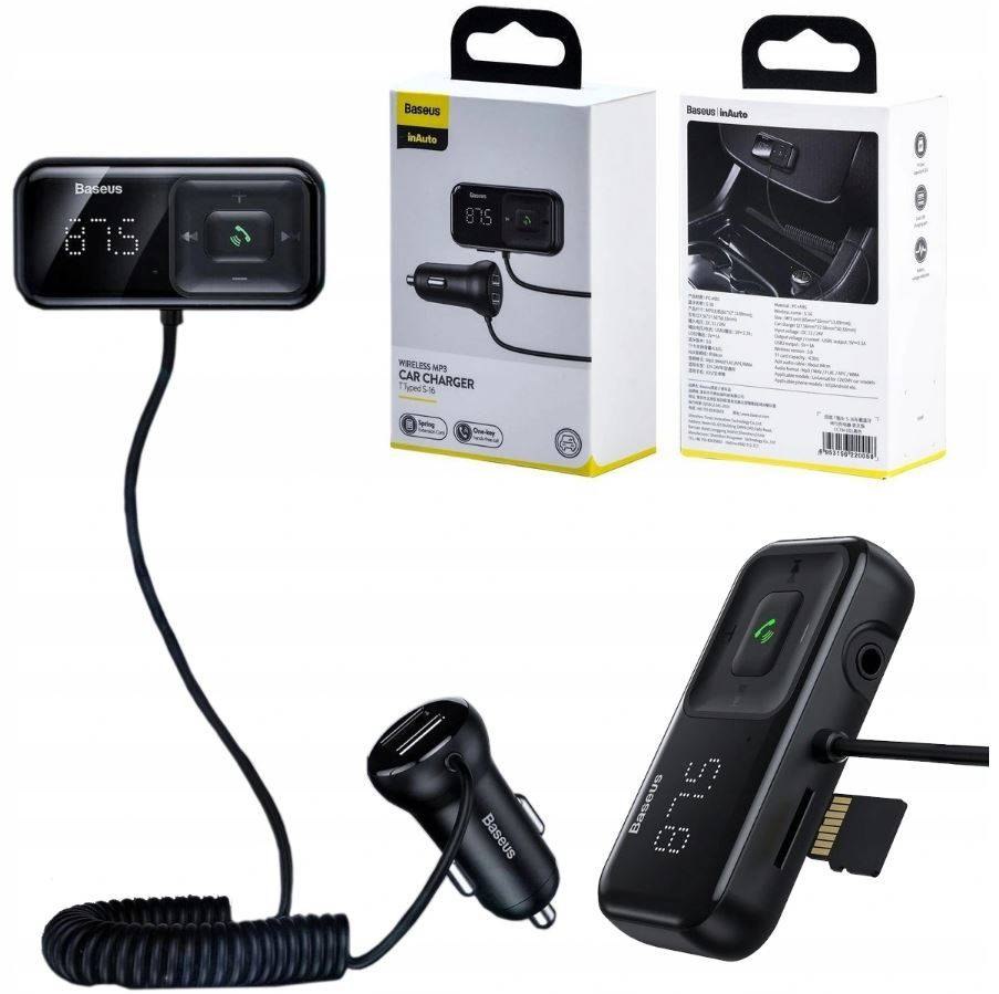 Transmiter FM z Funkcją Ładowania 2x USB 2,1A (Blu