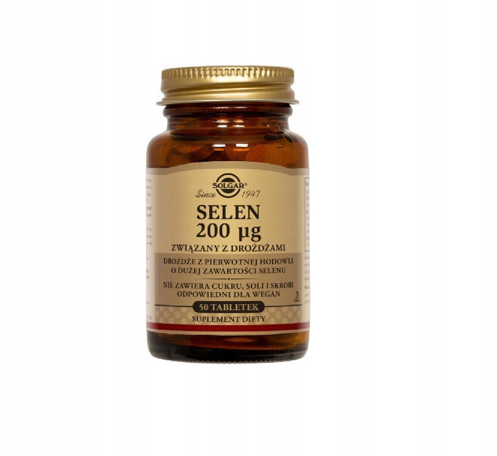 Suplement diety Solgar Selen 200 µg tabletki 50 szt.