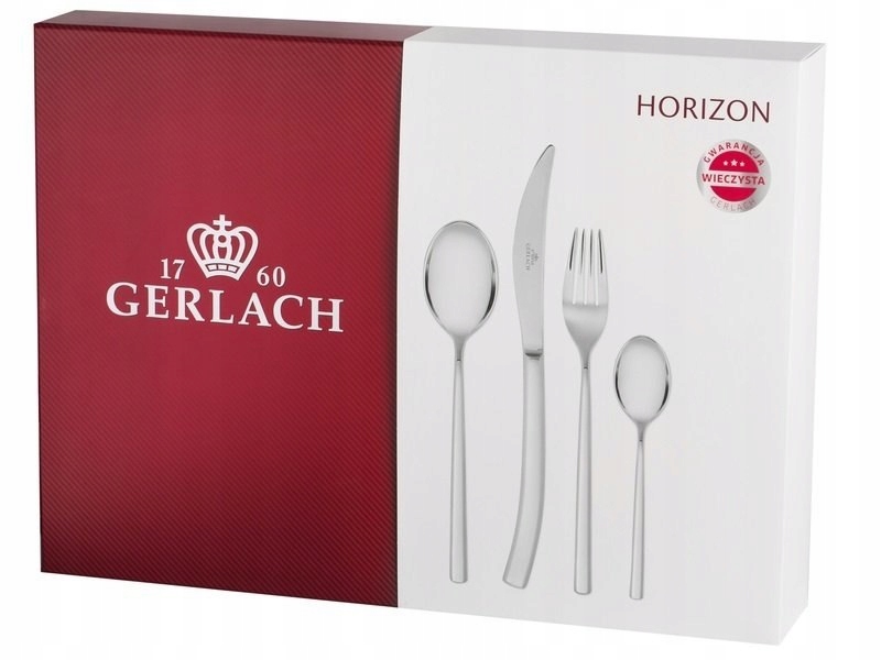 GERLACH HORIZON KOMPLET SZTUĆCÓW 24 EL POŁYSK W PU