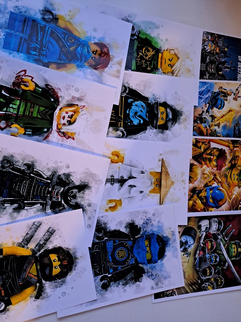 WYPELNIENIE DO PINIATY 10 lego ninjago plakat a4