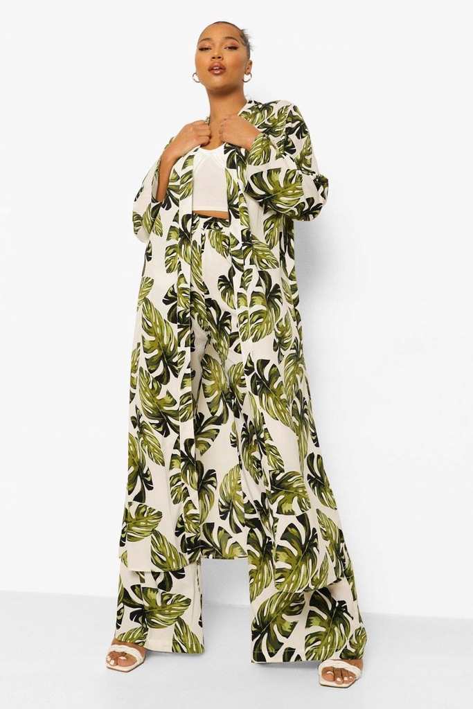 TROPICAL PRINT 397 NE7__48 BOOHOO NARZUTKA KIMONO