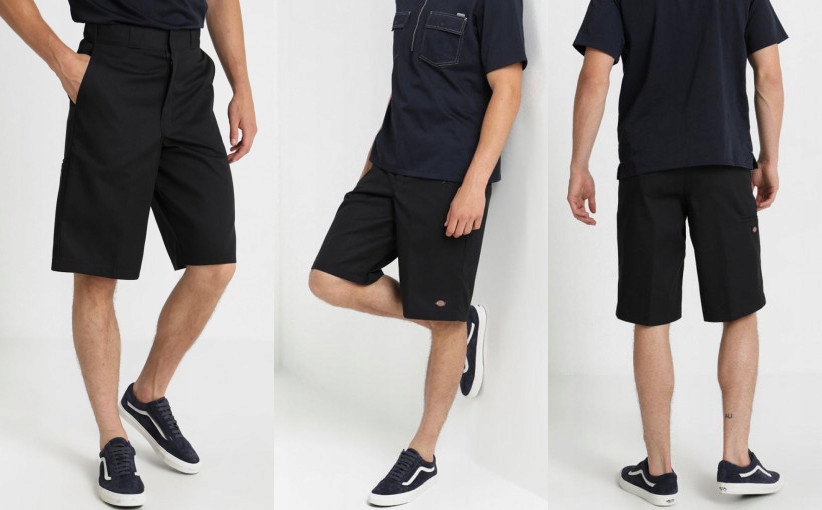 B13M011 CZARNE SPODENKI SZORTY SLIM DICKIES W32