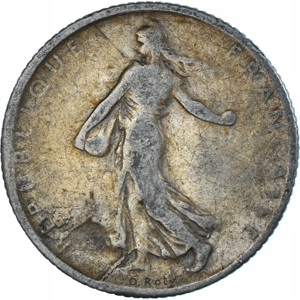 Moneta, Francja, Semeuse, Franc, 1908, Paris, VF(2