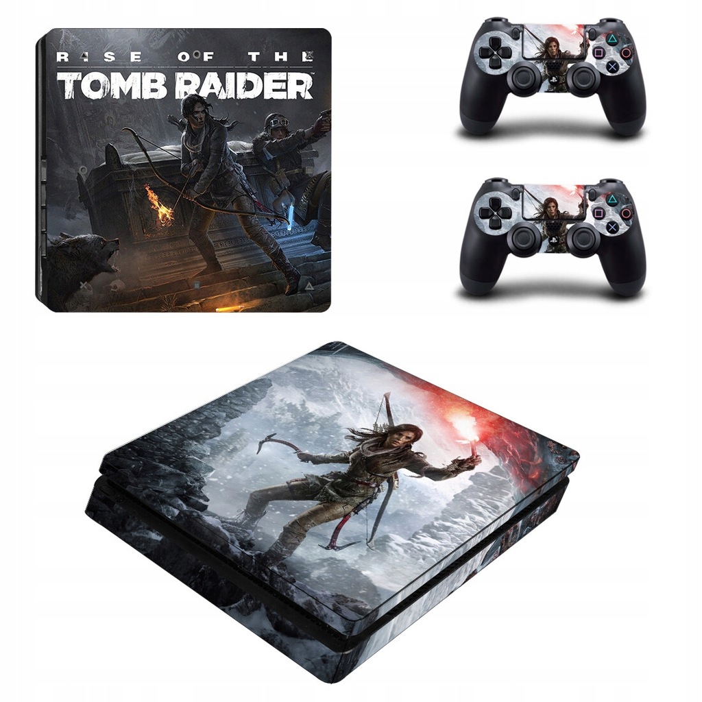 naklejek na PS4 konsolę i kontroler Tomb Raider S