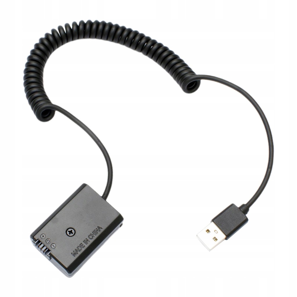 NP FW50 Adapter do baterii atrapowej, zasilacz USB, 5 V 2 A, ładowarka B