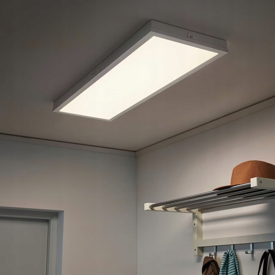 IKEA FLOALT Panel oświetlenia LED 90x30 cm + PILOT 12039781077 oficjalne archiwum Allegro