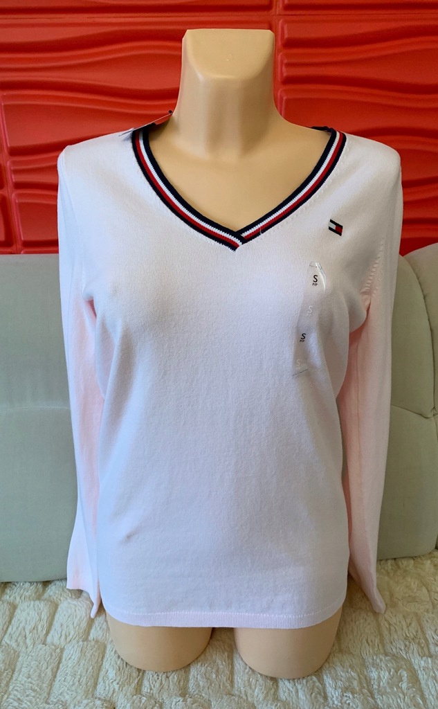 TOMMY HILFIGER Sweter S Oryginal USA