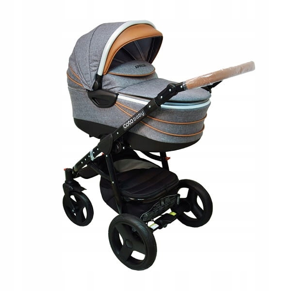 Coto Baby Wózek 2 W 1 Aprilia Len Grey Brown 25B