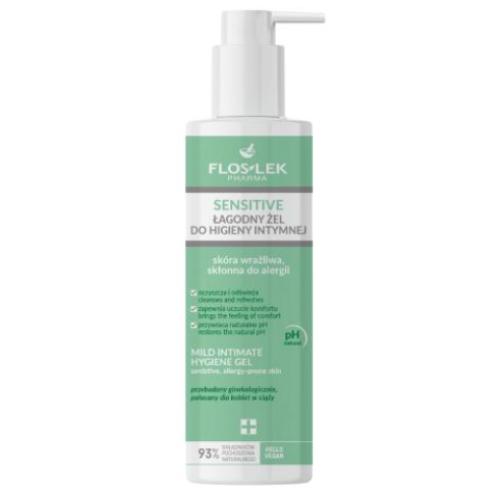 FLOS-LEK SENSITIVE ŁAGODNY ŻEL DO HIGIENY INTYMNEJ 225 ML / 08.2025R
