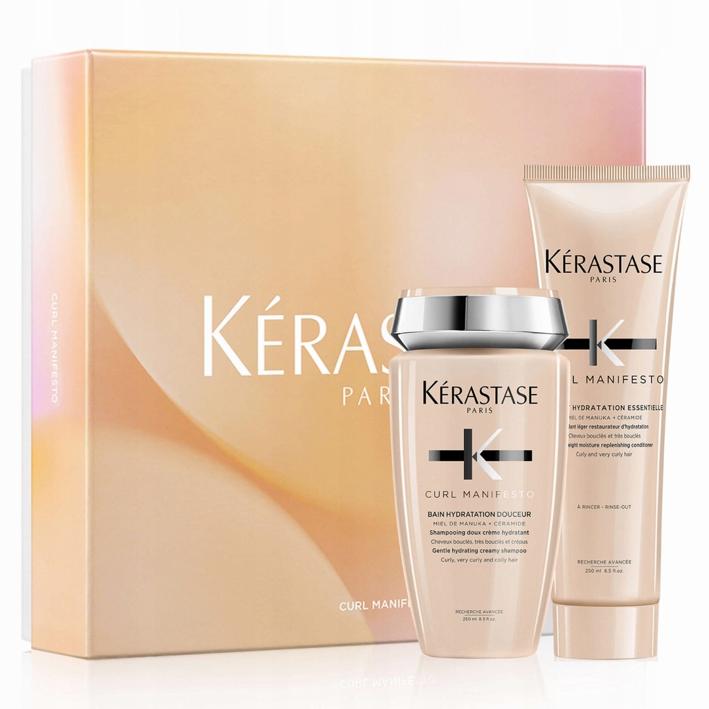 Kerastase Curl Manifesto zestaw do włosów kręconych szampon odzywka