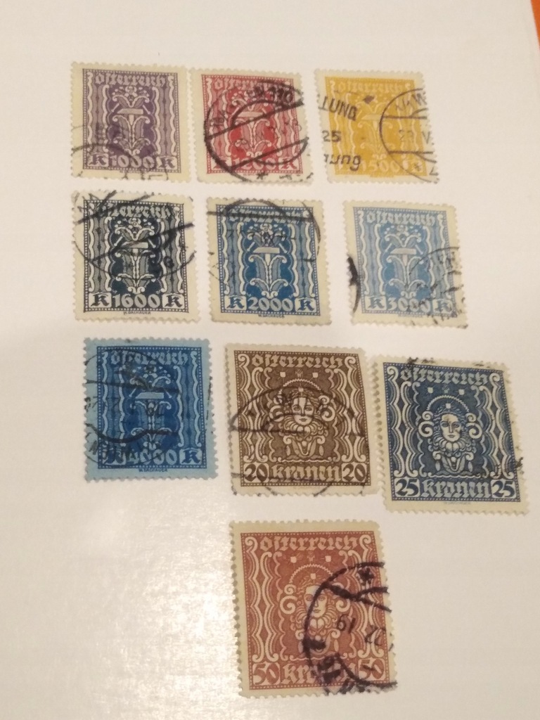 1922 391-400 AUSTRIA 3OK3