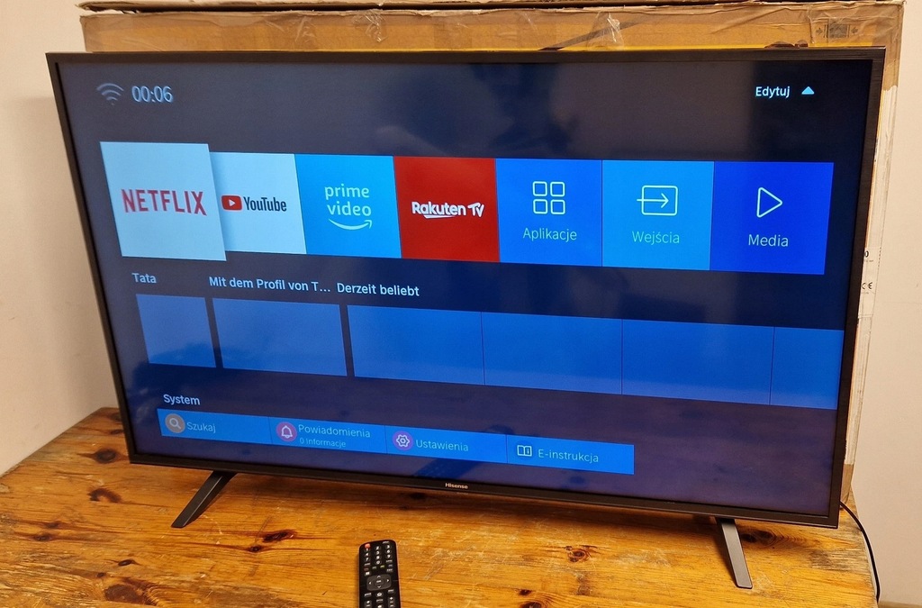 Telewizor HISENSE H43BE7000 43 cale 4K UHD Smart - 12743813142 ...