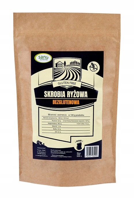 Skrobia Ryżowa Bezglutenowa 500g