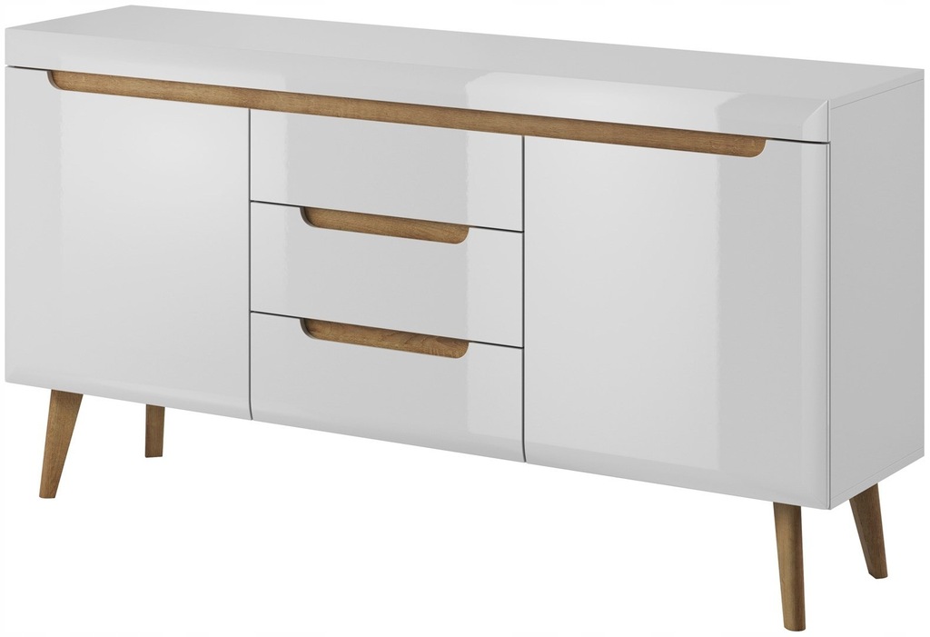 Komoda NORDIS kolor biały styl nowoczesny piaski - FURNITURE/SIDEBOARD/PSK/