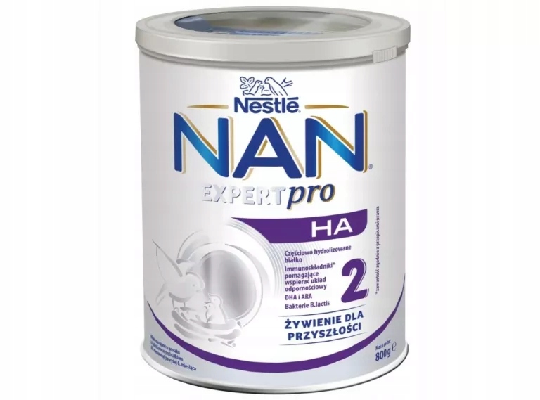 MLEKO NASTĘPNE NAN EXPERTPRO HA 2 W PROSZKU POWYŻEJ 6. MIESIĄCA 800 G