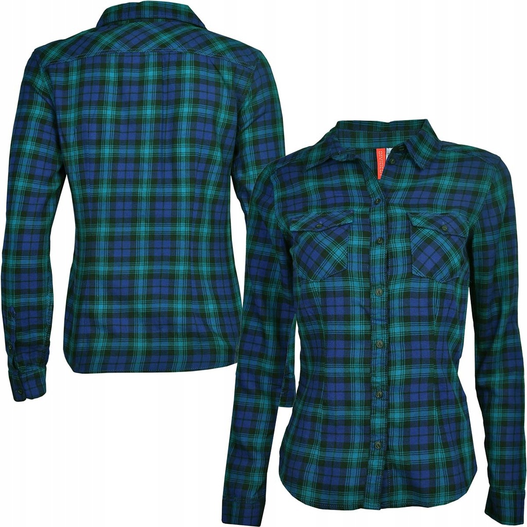 H&M Damska Zielona Koszula w Kratę M 38 - 7675355684 - oficjalne archiwum  Allegro