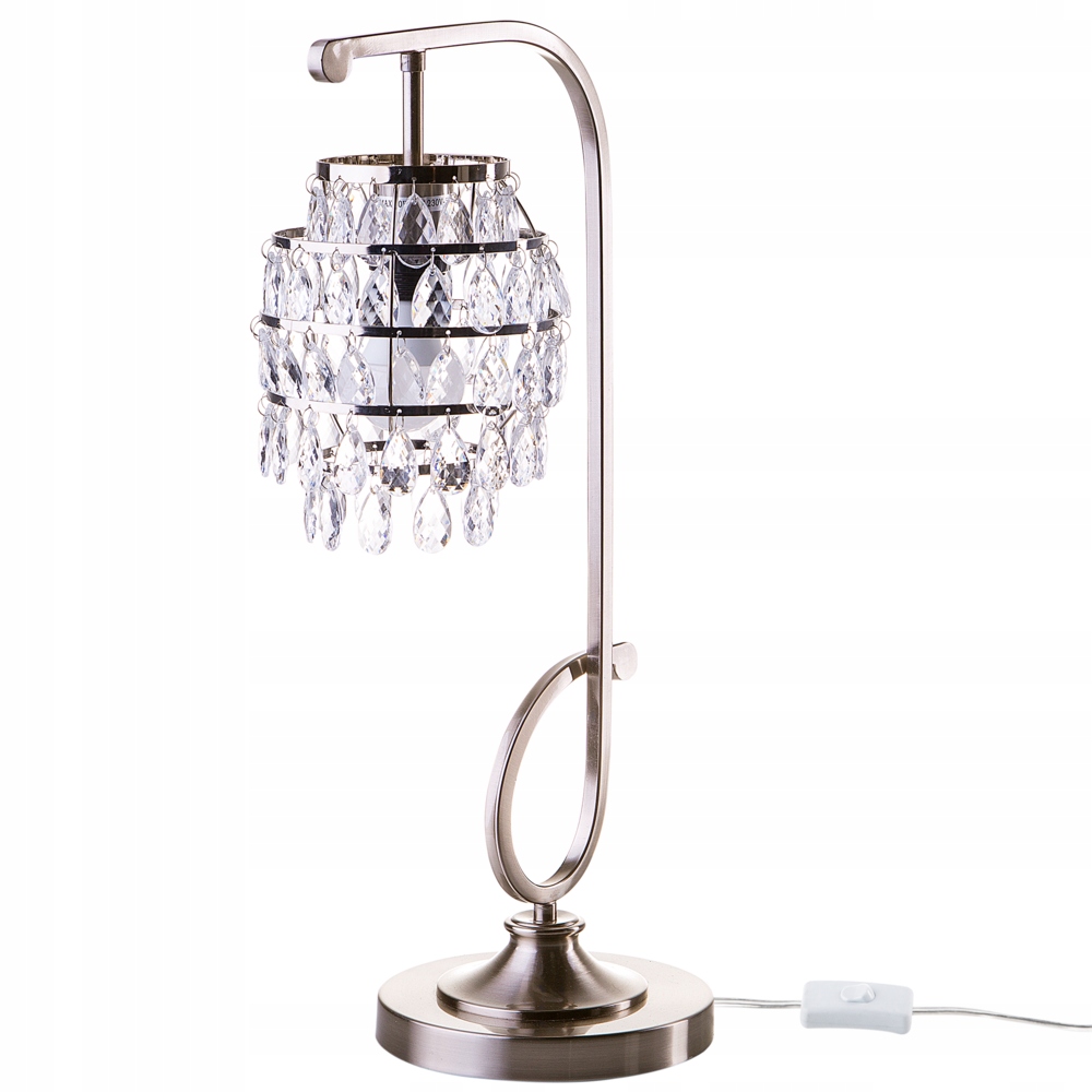 Lampa stołowa srebrna 67 cm ELDON a05infars