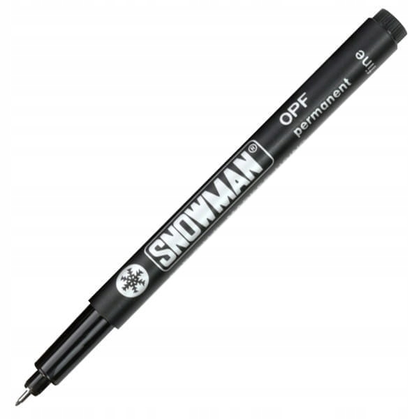 Foliopis marker pernamentny czarny Snowman S 0,3mm