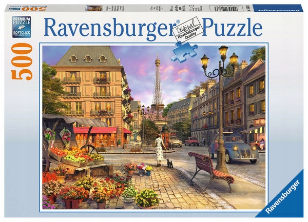 Puzzle Wieczorny spacer po Paryżu 500 elementów