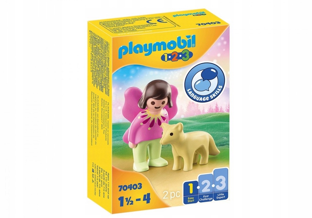 PLAYMOBIL Figurki 1.2.3 70403 Wróżka z lisem