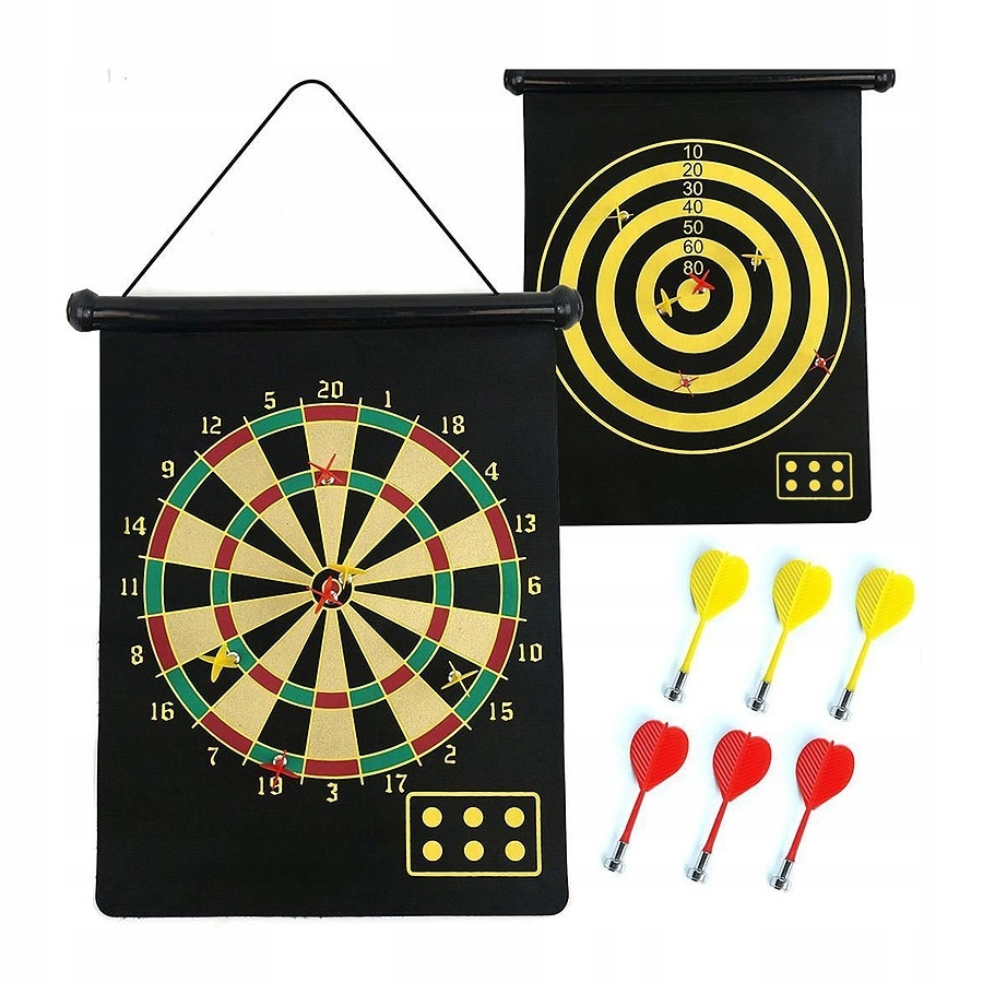 Tarcza DART MAGNETYCZNA Z RZUTKAMI 38 CM --