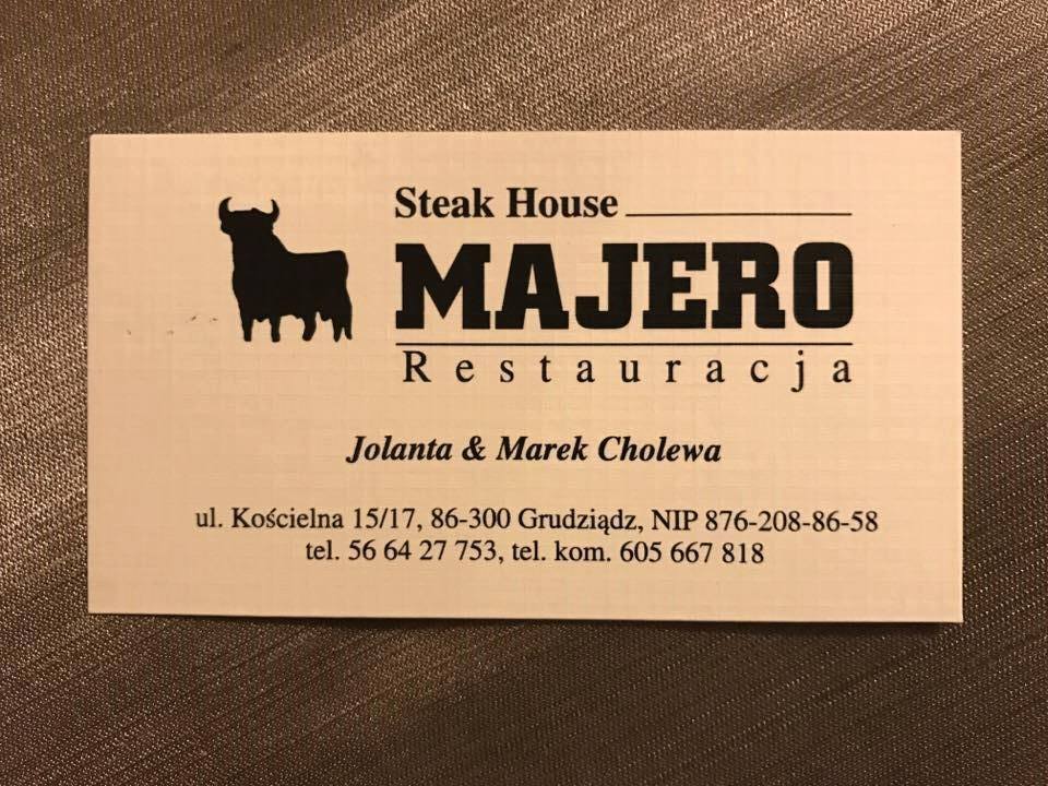 Kolacja w restauracji Steak Hause MAJERO