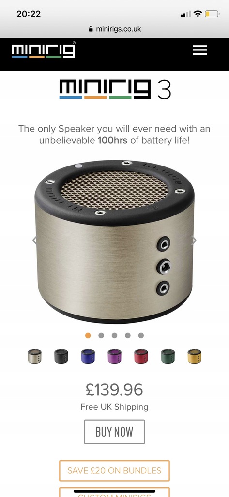 Głośnik Bluetooth MINIRIG 3