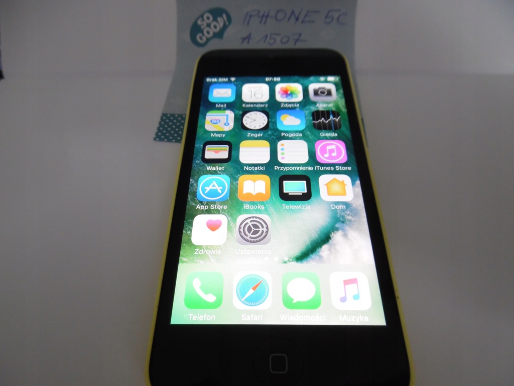 Telefon komórkowy IPHONE 5C A 1507 wersja 8GB