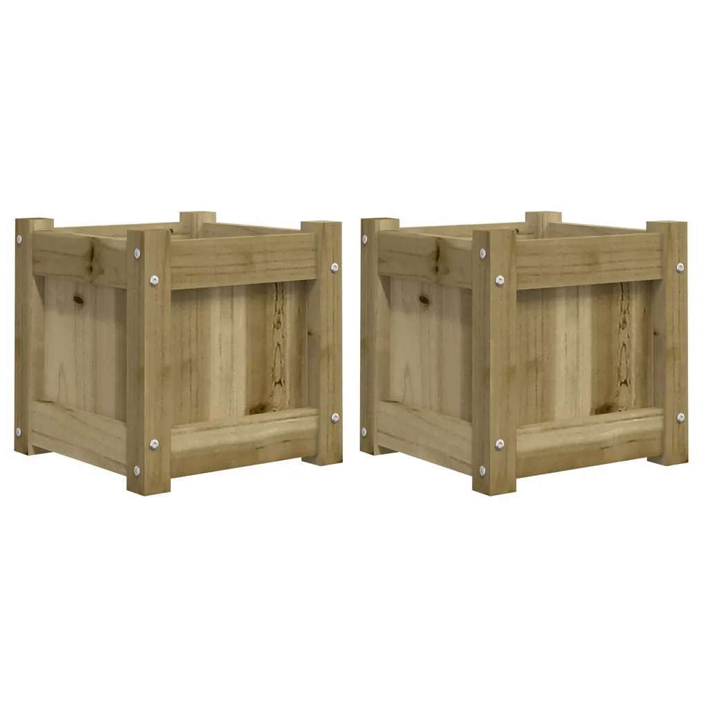 Donice ogrodowe, 2 szt., impregnowane drewno sosno