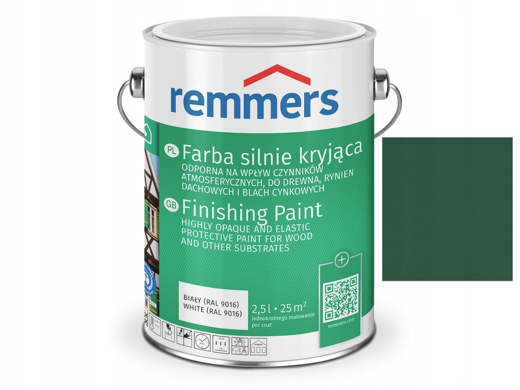 Remmers Deckfarbe farba drewna 10L ZIELEŃ BUTELKOW