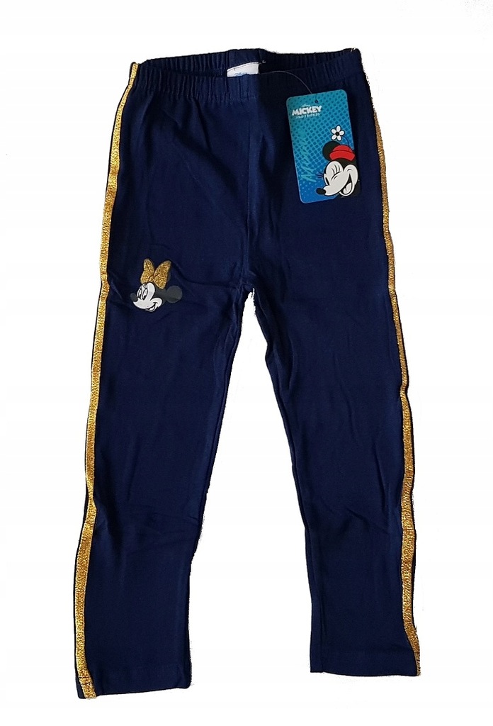 Myszka Minnie getry legginsy leggi bawełna 116