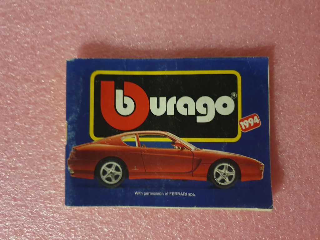 Katalog Bburago 1994 Mały 80 stron Burago made in Italy
