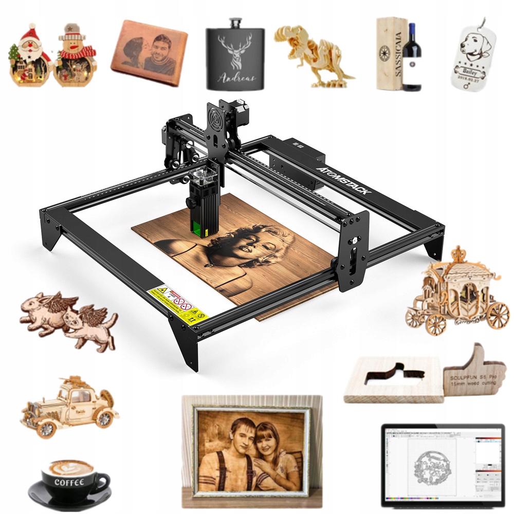 ATOMSTACK A5 M30 grawerka laserowa 410x400mm