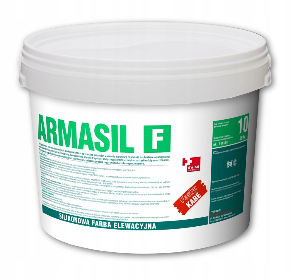 Farba silikonowa Armasil f Kabe 10 l kolor brąz