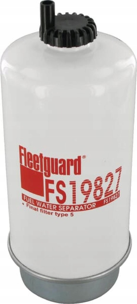 Fleetguard FS19827 Separator wody paliwa John Deere 5 µm 197 mm