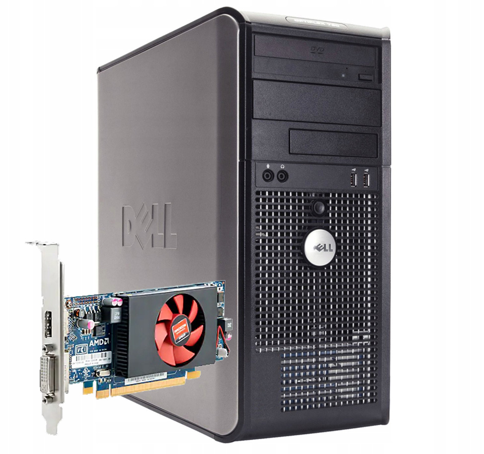 KOMPUTER DO GIER PC DELL QUAD 4x2,66 GRAFIKA 1GB