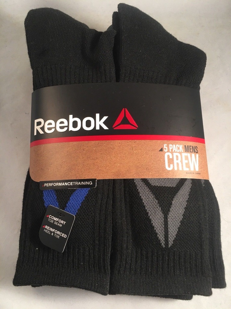 REEBOK pięciopak 5pack 39-46 skarpety BLUE GR USA