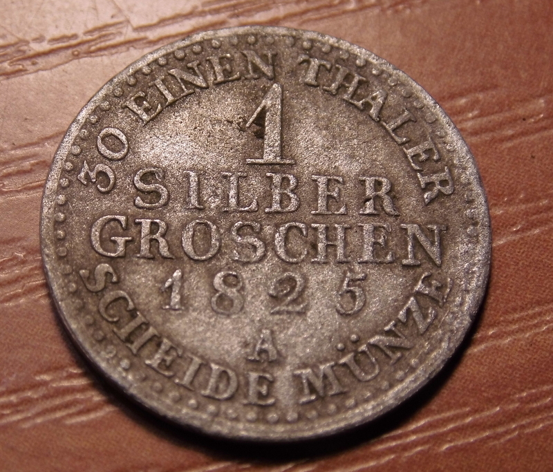 1 silber groschen 1825 A