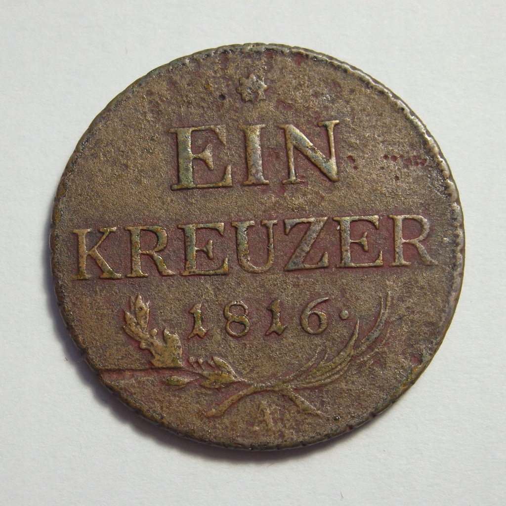 Ein Kreuzer, 1 Krajcar, Austria, 1816r. X7695