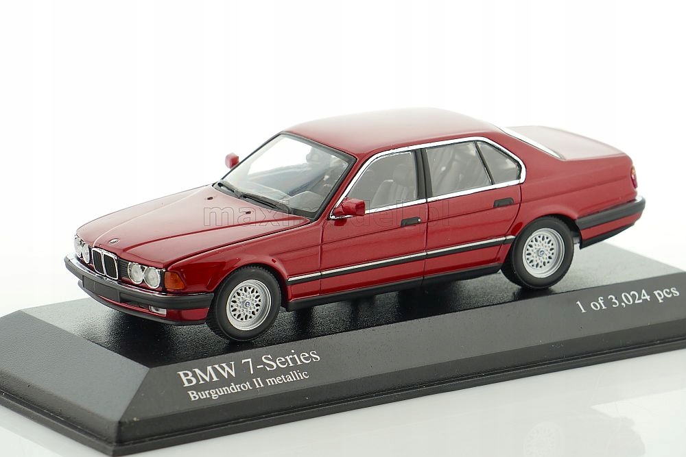 BMW 7-Series 1986 Red llic ミニカー BMW 7-Series E32 Red Met 1986 1/43 MINICHAMPS - 8483431010