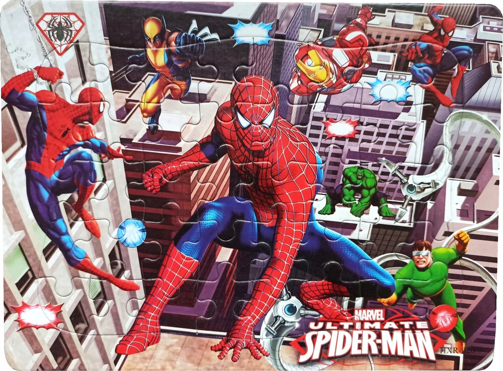 SPIDERMAN PUZZLE KOLOROWANKA 2W1 40 EL. SPIDER MAN 11543615144