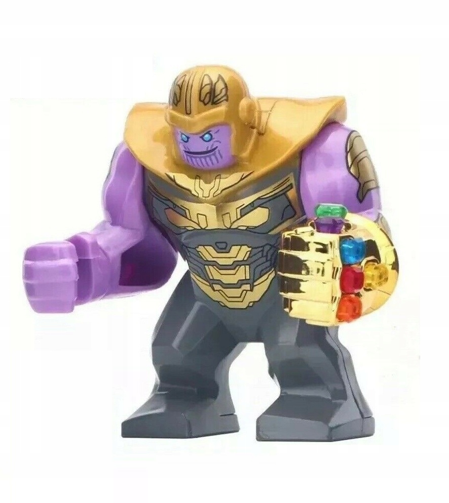 MARVEL AVENGERS THANOS + RĘKAWICA + KARTA LEGO