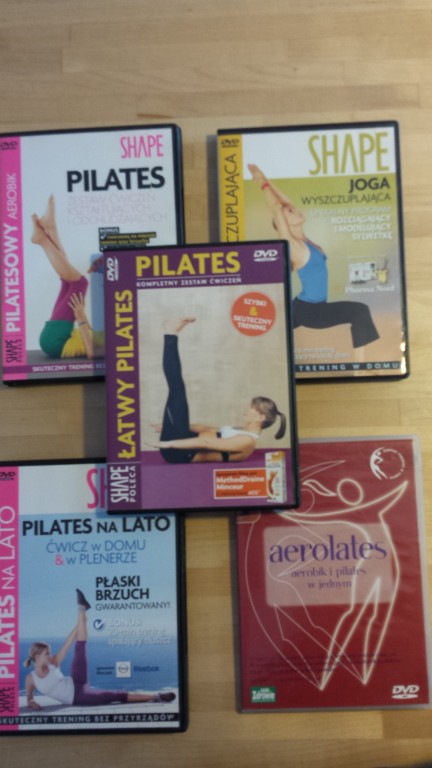 5 DVD Joga Pilates Aerolates Odchudzanie na WOŚP