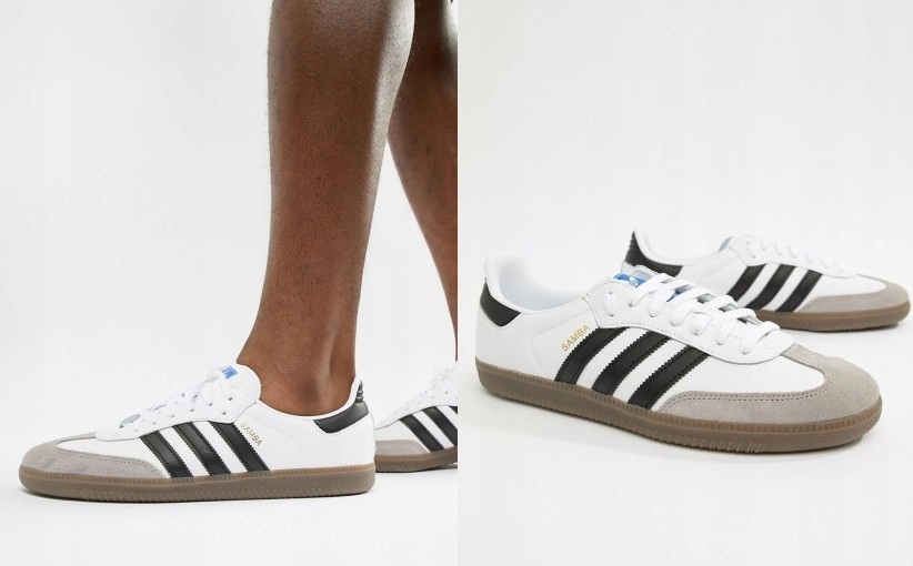 10C#F10*ADIDAS ORIGINALS SAMBA BIAŁE B75806 38 P01