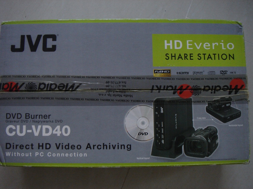 JVC CU VD40 NAGRYWARKA DVD BURNER