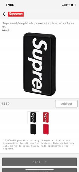 Supreme -  Supreme®/mophie® powerstation wireless Fall/Winter 2025 Preview – Supreme